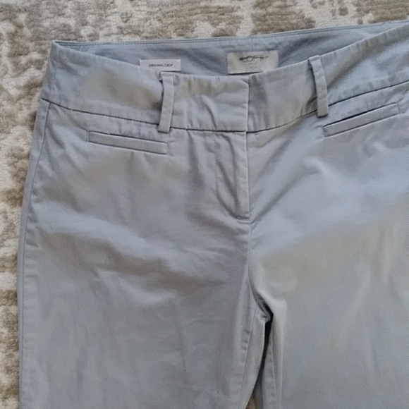 Ann Taylor Outlet Original Crop Pants 4 Petite Grey - Picture 6 of 11